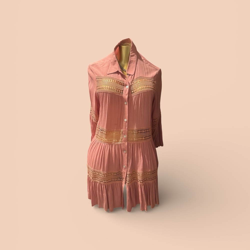 Elegant Pink Mini Dress